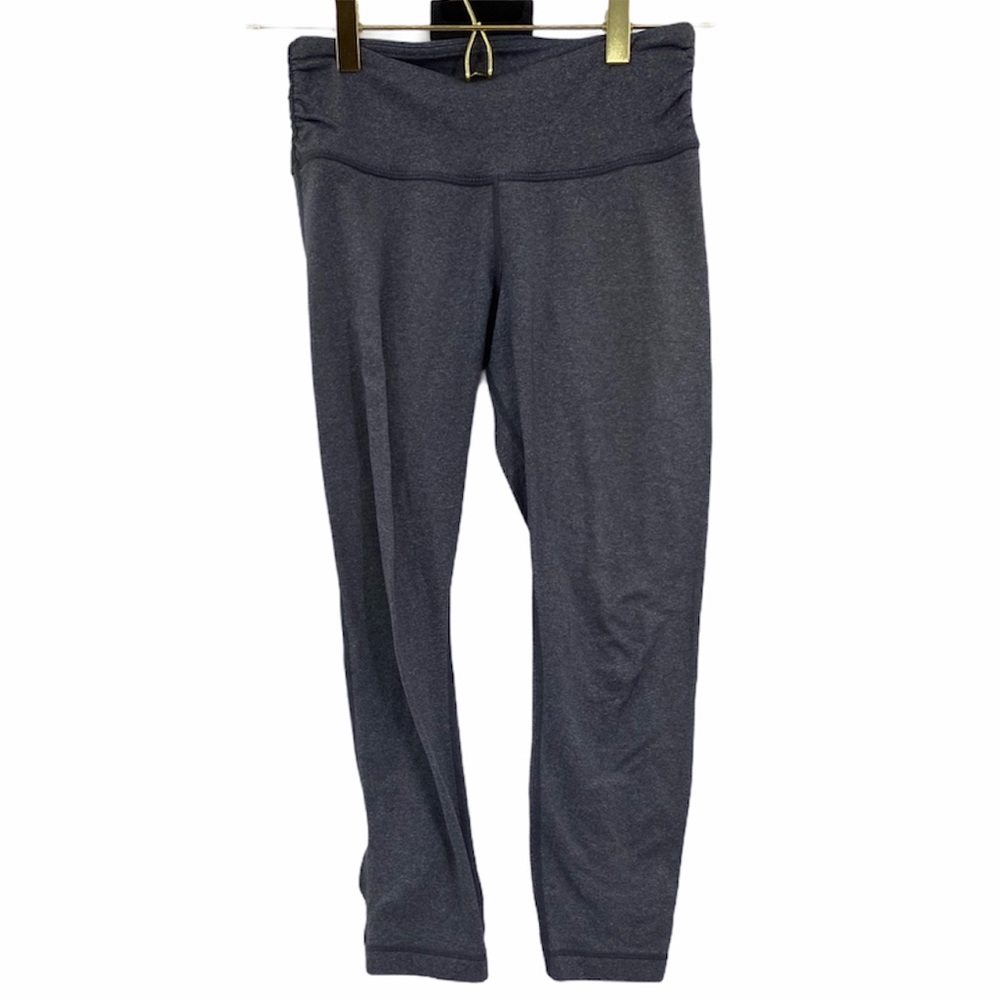Lululemon Gray Crop Leggings Pants 4